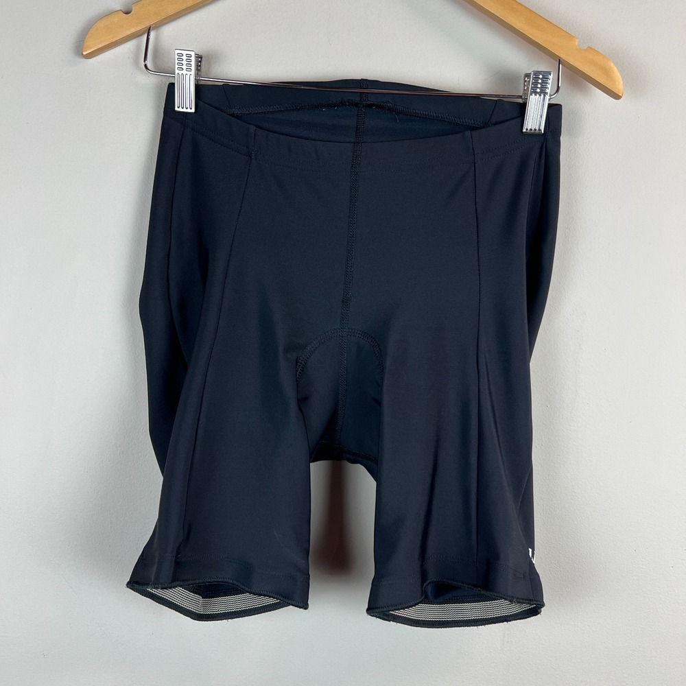 LL Bean Cycling Padded Shorts Womens Medium Black Bike Stretch Activewear M